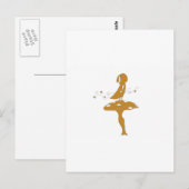 Mädchen auf einer Toilette Postkarte (Vorne/Hinten)