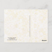 Mädchen auf einer Wiese mit einem Bouquet von Wild Postkarte (Rückseite)