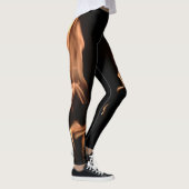 Mädchen auf Feuer Leggings (Rechts)
