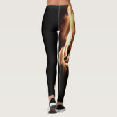 Mädchen auf Feuer Leggings (Rückseite)