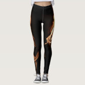 Mädchen auf Feuer Leggings (Vorderseite)
