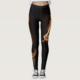 Mädchen auf Feuer Leggings
