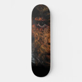 Mädchen auf Feuer Skateboard-Plattform Skateboard (Vorderseite)