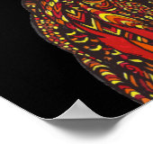 Mädchen auf Feuerkleid Poster (Ecke)