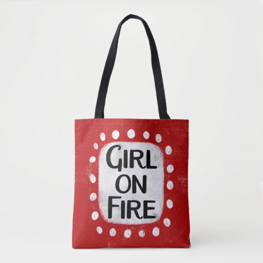 Mädchen auf Feuertasche Tasche (Vorderseite)