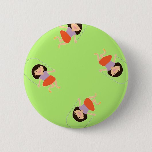 Mädchen auf Grün überspringen Button (Vorderseite)