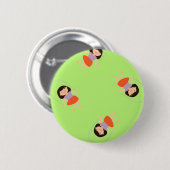 Mädchen auf Grün überspringen Button (Vorne & Hinten)