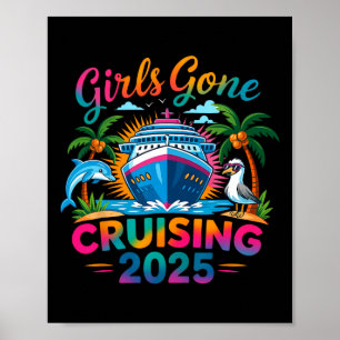 Mädchen auf Kreuzfahrt 2025 Mädchen Kreuzfahrtschi Poster