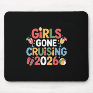 Mädchen auf Kreuzfahrt 2026 Bunte Kreuzfahrtferien Mousepad