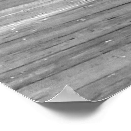 Mädchen auf Longboard Poster (Ecke)