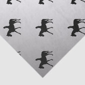 Mädchen auf Pferdeschwalbe Seidenpapier (Ausschnitt)