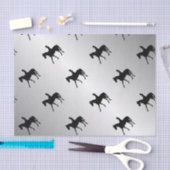 Mädchen auf Pferdeschwalbe Seidenpapier (Handwerk)