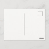 Mädchen auf Roller Postkarte (Rückseite)