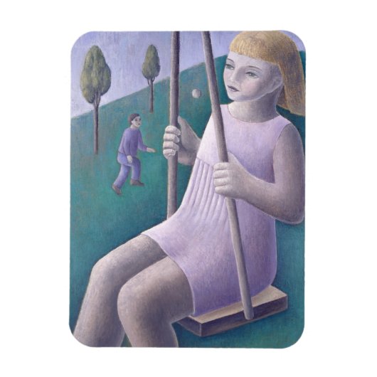 Mädchen auf Schaukel 1996 Magnet (Vertikal)