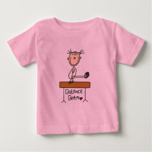Mädchen auf Schwebebalken-T-Shirts und Geschenken Baby T-shirt