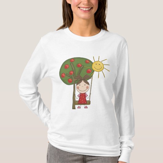Mädchen auf Schwingen-T - Shirts und Geschenken (Vorderseite)