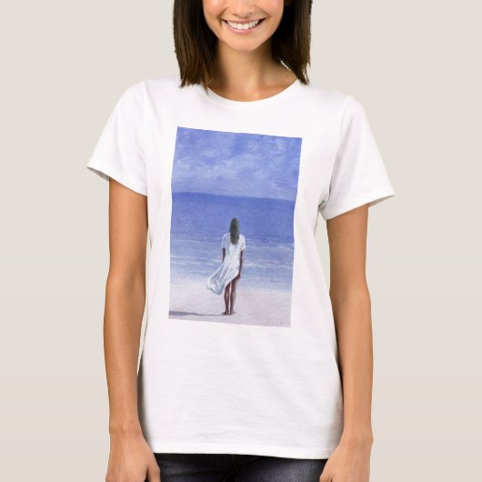 Mädchen auf Strand 1995 T-Shirt (Vorderseite)