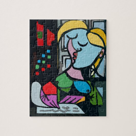 Mädchen auf Tablette 2 Puzzle (Vertikal)
