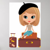 Mädchen auf Urlaub Poster (Vorne)