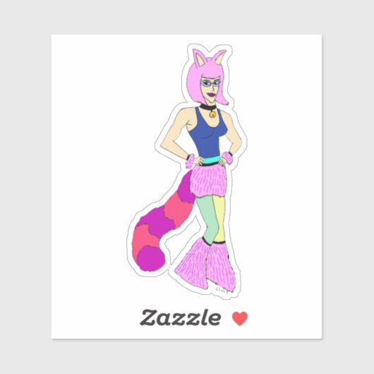 Mädchen Aufkleber (Blatt)