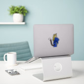 Mädchen Aufkleber (Laptop auf Schreibtisch)