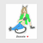 Mädchen Aufkleber (Blatt)