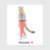 Mädchen Aufkleber (Blatt)