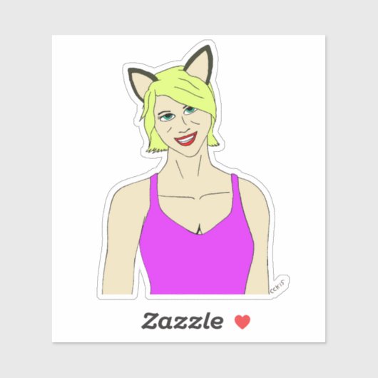 Mädchen Aufkleber (Blatt)