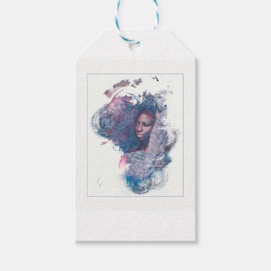 Mädchen aus Afrika Geschenkanhänger (Vorderseite)