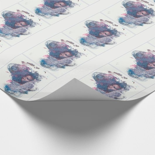 Mädchen aus Afrika Geschenkpapier (Ecke)