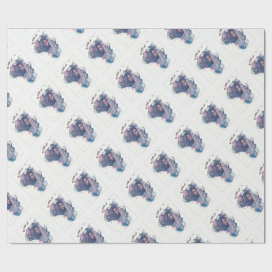 Mädchen aus Afrika Geschenkpapier (Flach)