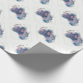 Mädchen aus Afrika Geschenkpapier (Ecke)