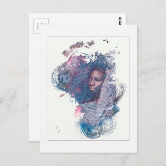 Mädchen aus Afrika Postkarte (Vorne/Hinten)