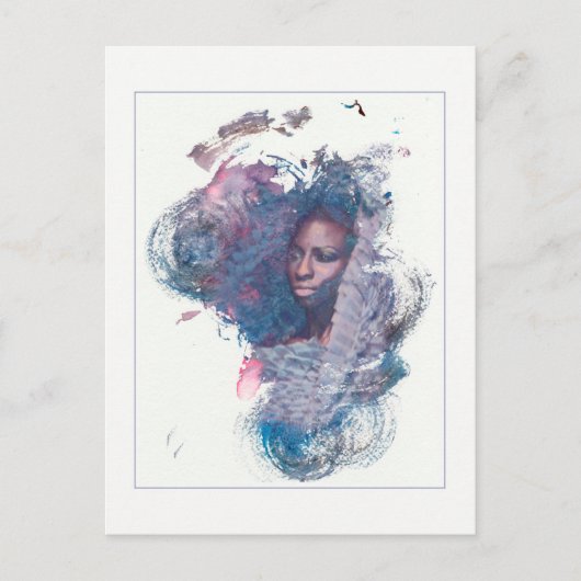 Mädchen aus Afrika Postkarte (Vorderseite)