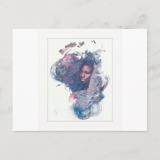 Mädchen aus Afrika Postkarte (Vorderseite)