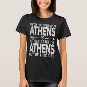 Mädchen aus Athen Georgia Heimat Zuhause Athen T-Shirt