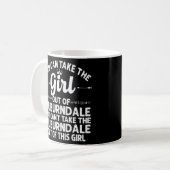 Mädchen aus Auburndale Fl Florida Funny Zuhause Ro Kaffeetasse (Vorderseite Links)