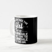Mädchen aus Auburndale Fl Florida Funny Zuhause Ro Kaffeetasse (Vorderseite Links)
