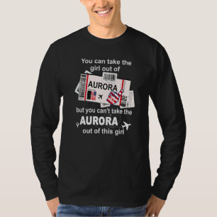Mädchen aus Aurora Bordkarte Flugticket Auro T-Shirt