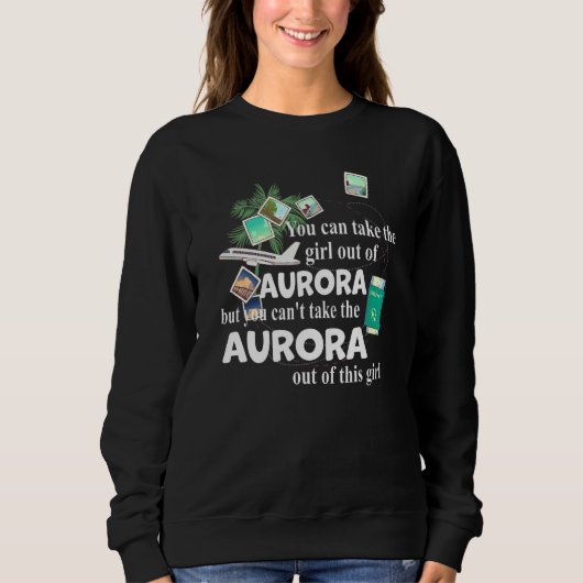 Mädchen aus Aurora Patriotisches stolzes Mädchen Sweatshirt (Vorderseite)