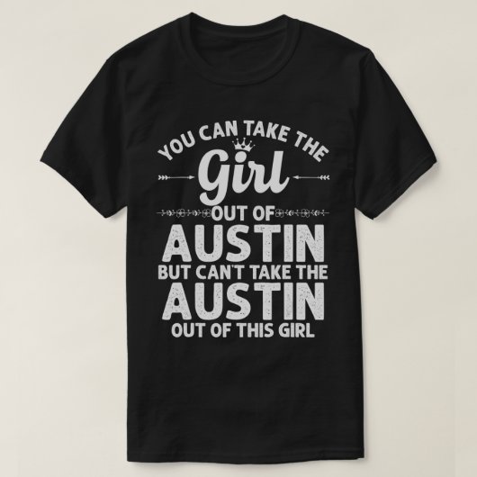 Mädchen aus AUSTIN TX TEXAS verschenken Funny Zuha T-Shirt (Design vorne)