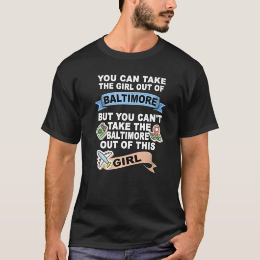 Mädchen aus Baltimore City T-Shirt (Vorderseite)