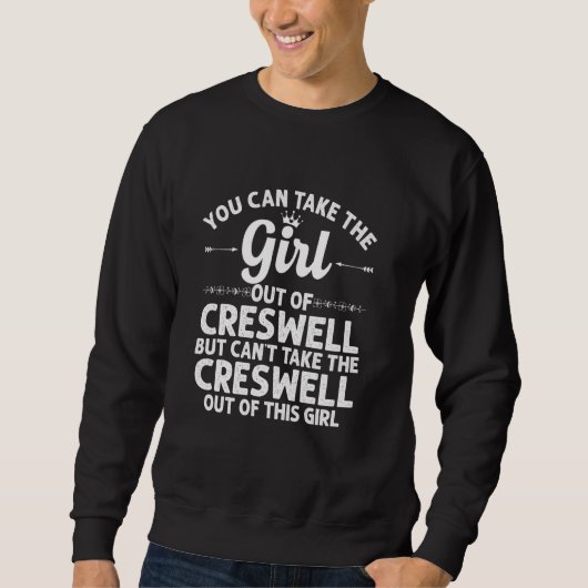 Mädchen aus Creswell oder Oregon Funny Zuhause Roo Sweatshirt (Vorderseite)