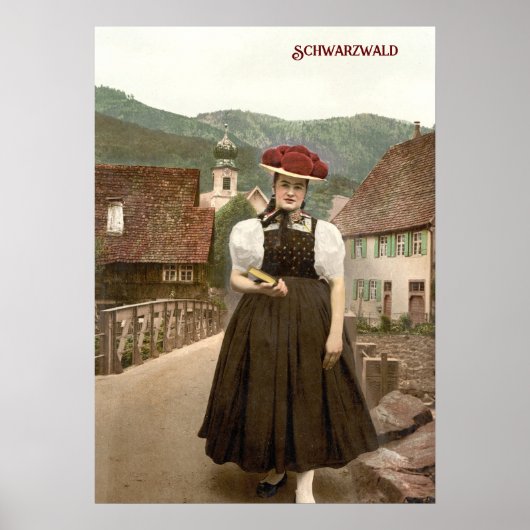 Mädchen aus dem Schwarzwald in Deutschland (c. 190 Poster (Vorne)