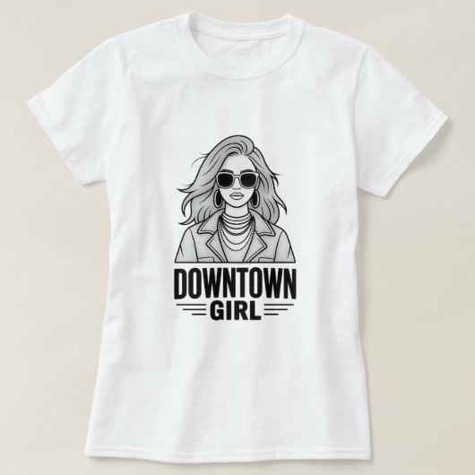Mädchen aus der City T-Shirt (Design vorne)