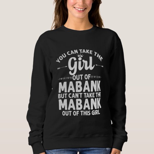 Mädchen aus der Mabank TX Texas Funny Zuhause Root Sweatshirt (Vorderseite)