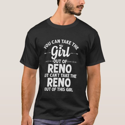 Mädchen aus der Reno TX Texas Funny Zuhause Roots T-Shirt (Vorderseite)