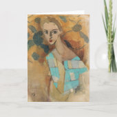 Mädchen aus Eydtkuhne, H.Schjerfbeck Karte (Vorderseite)