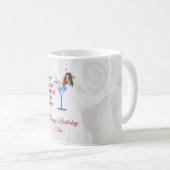 Mädchen aus Glas mit Wein Kaffeetasse (VorderseiteRechts)