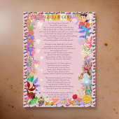 Mädchen aus Goo Candy Vermisst Zähne Postkarte